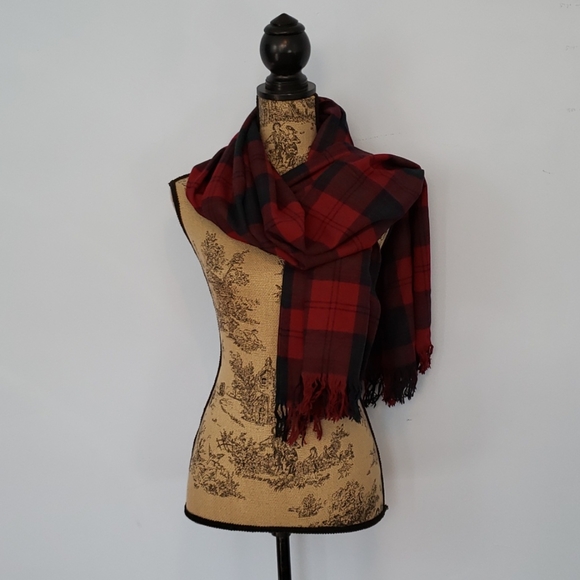 Accessories - Plaid Wool Scarf